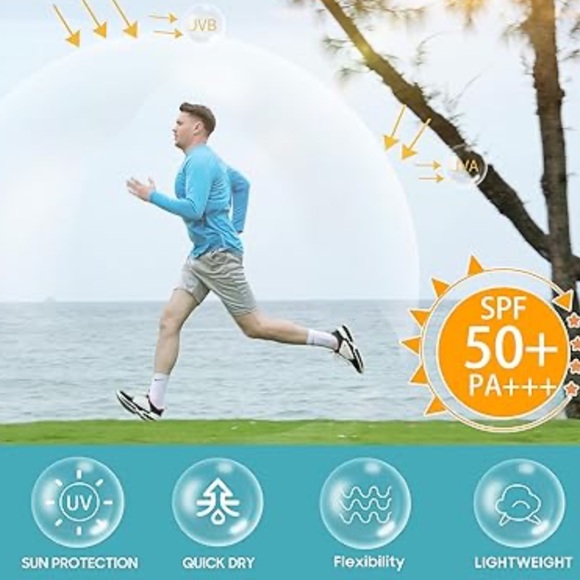 Shuanghu Black Spf50 Long sleeve men's Top - Picture 8 of 13